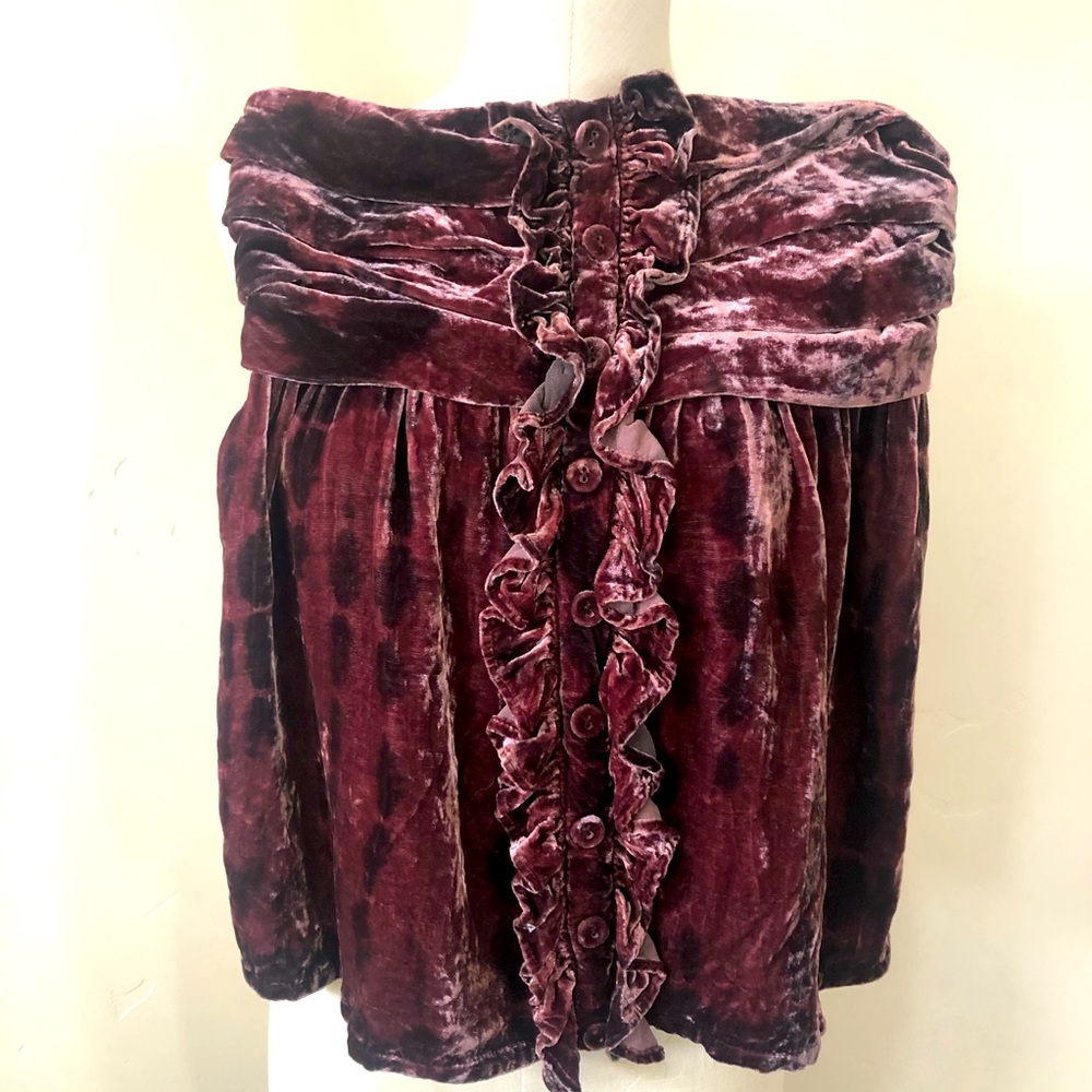 Velvet Tube Top